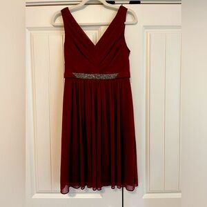 Maroon party dress